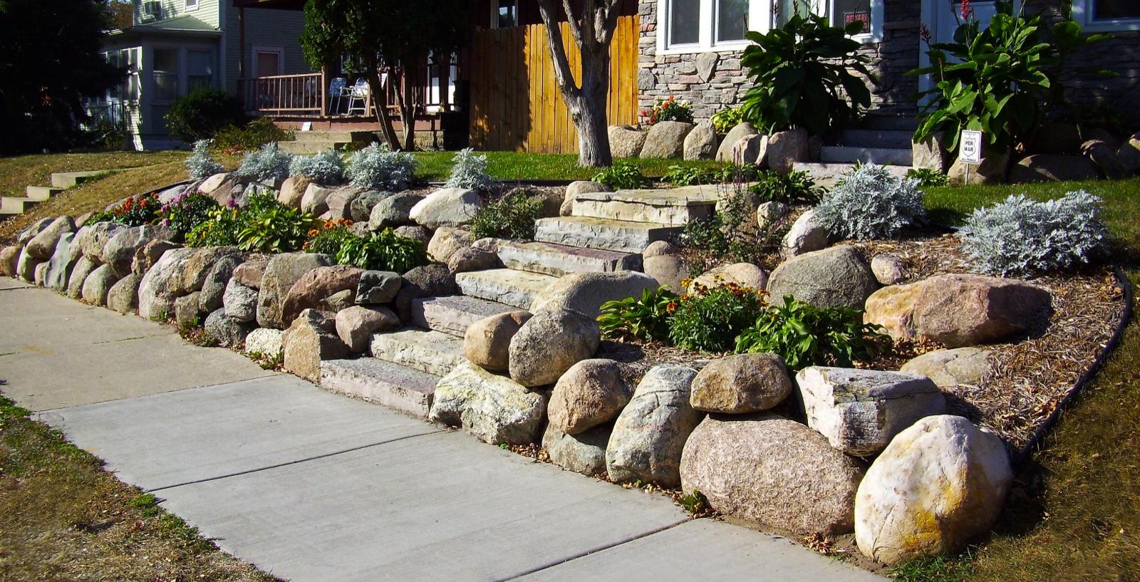 Boulder Retaining Walls | Custom Construction Services - Minneapolis ...